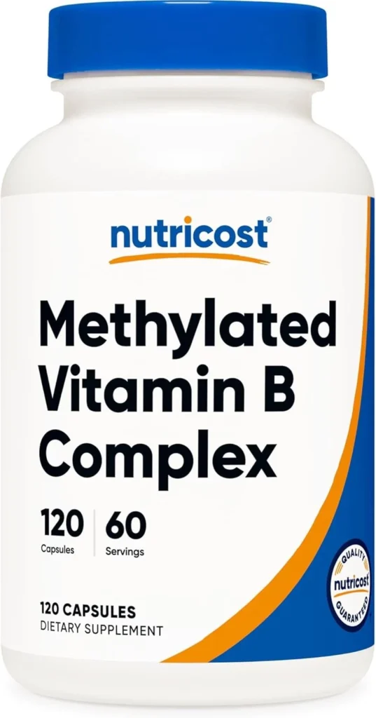 Complejo B Metilado Nutricost 60 Caps Energía y Metabolismo