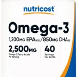 Omega-3 Nutricost 2500 mg EPA/DHA | 120 Softgels