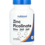 Zinc Picolinate Nutricost 50 mg 240 Cápsulas
