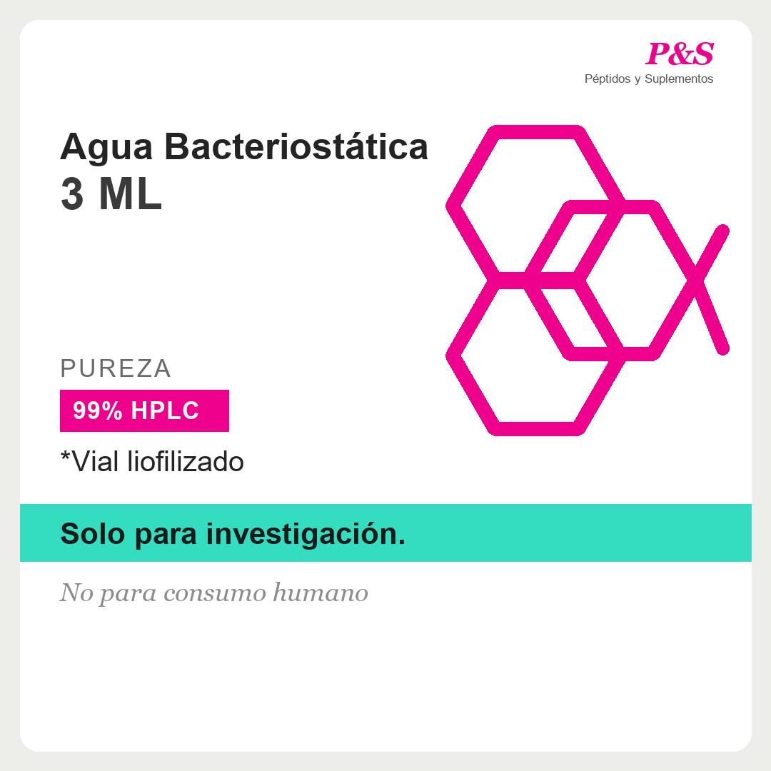 Agua Bacteriostática 3 ml