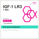 IGF-1 LR3 1mg vial liofilizado, etiqueta PYS