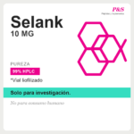 Selank 10mg vial liofilizado, etiqueta PYS