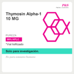 Thymosin Alpha-1 10mg vial liofilizado, etiqueta PYS