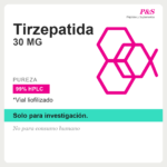 Tirzepatida 30mg vial liofilizado, etiqueta PYS