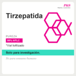 Etiqueta de Tirzepatida, vial liofilizado, pureza 99% HPLC, solo para investigación